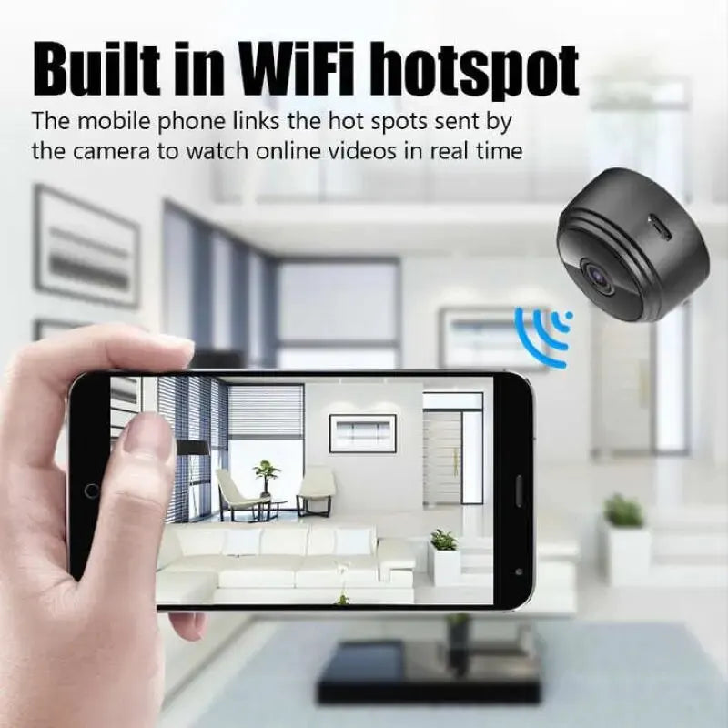 Born Royalty DOGGY Mini Wifi A9 Camera 1080P HD Wireless Monitoring 